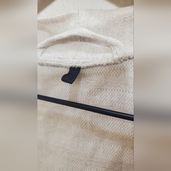 MARTINA Buranolace Venetian Striped Beige Women's Exclusive Luxury Robe - Picture 3 of 6